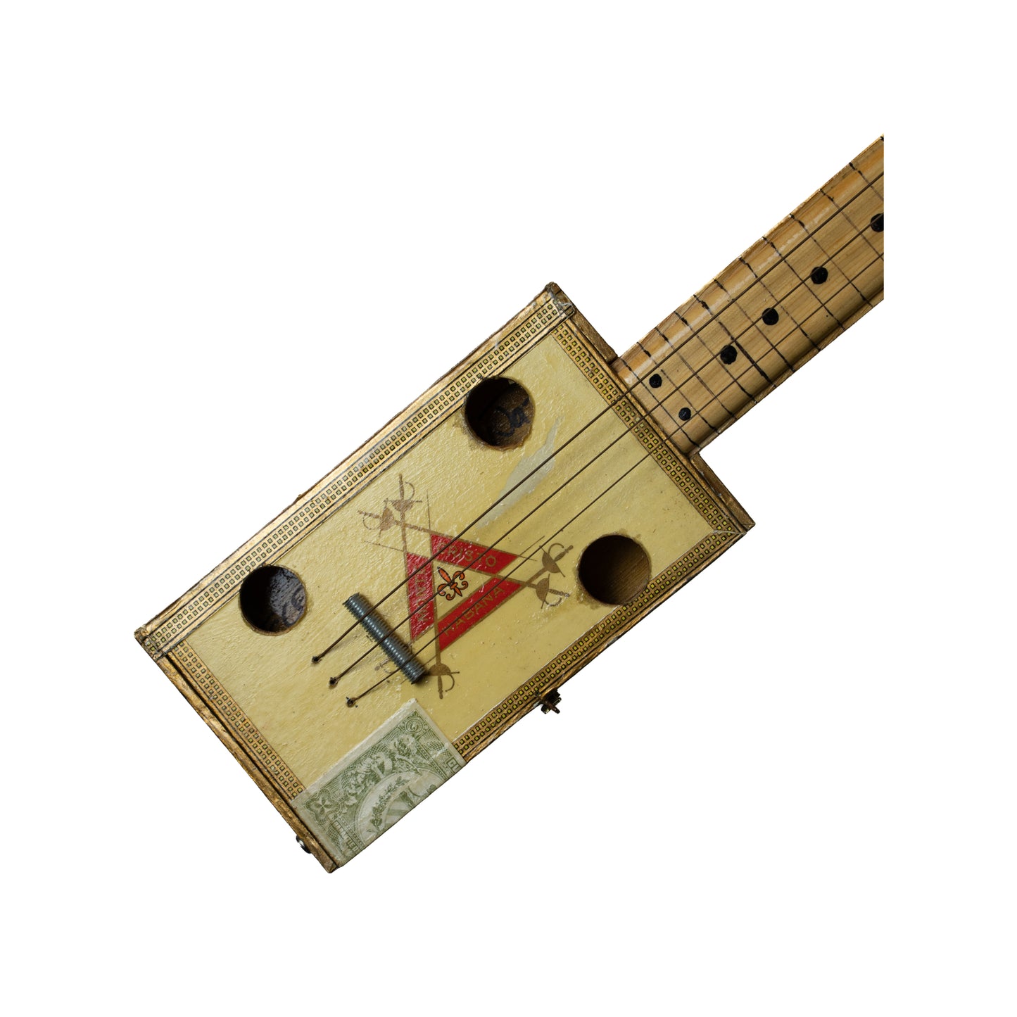 Republica de Cuba Cigar Box Slide Guitar