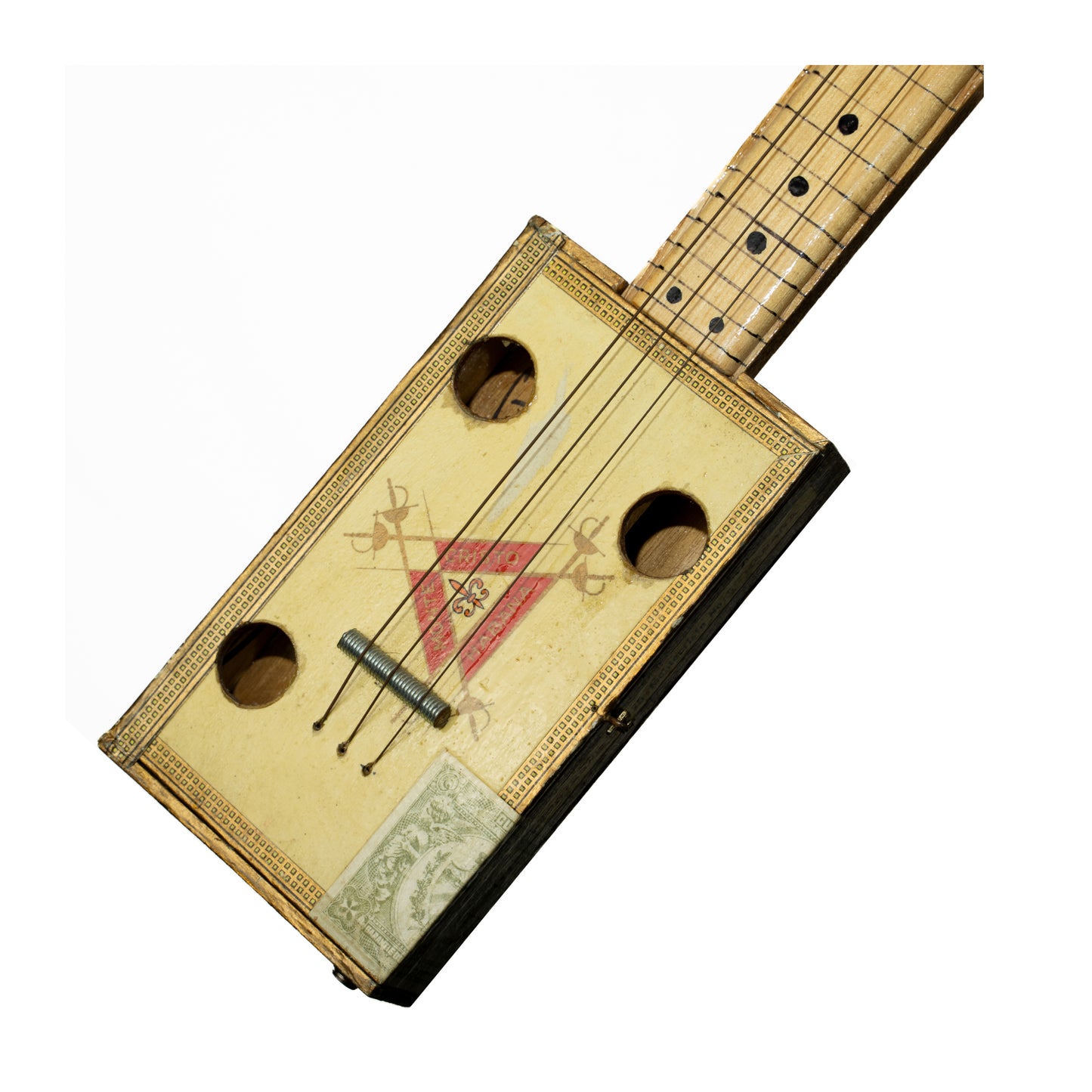 Republica de Cuba Cigar Box Slide Guitar