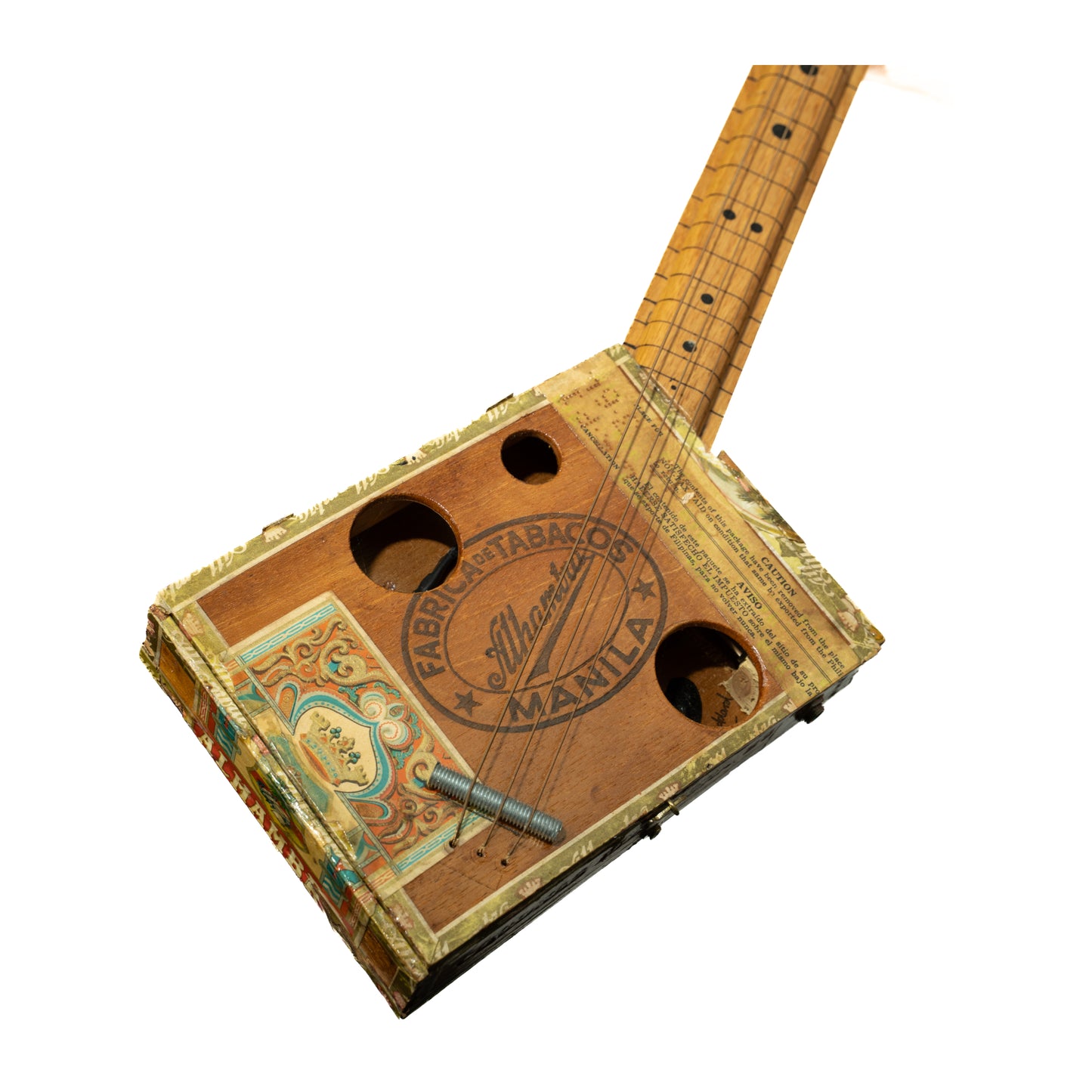 Manila Cigar Box Slide Guitar